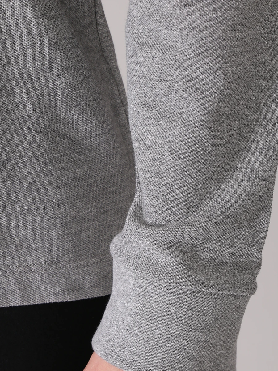 

Поло хлопковое, Серый, 50477302/041