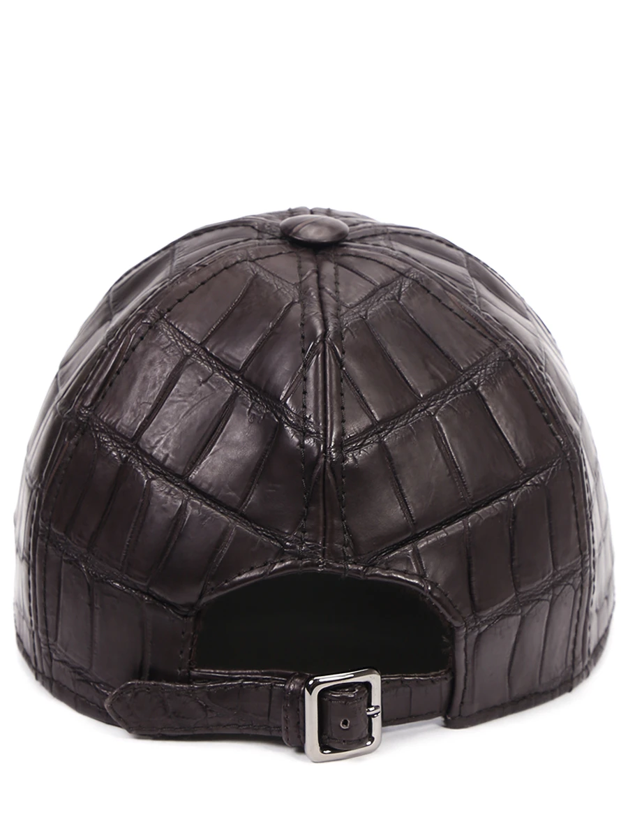Бейсболка из кожи крокодила HETTABRETZ CAP021 CONIF 1280 Коричневый  Фото 2