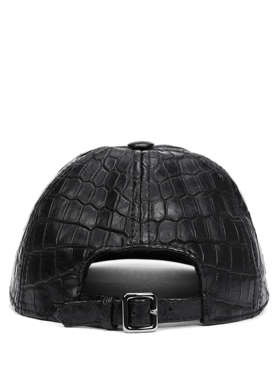 

Бейсболка из кожи крокодила, Черный, CAP021 CONIF 1000