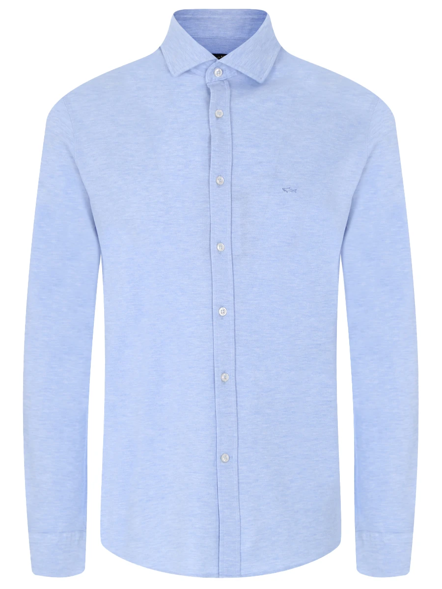 Рубашка Regular Fit хлопковая PAUL & SHARK 12313058/223, размер 54, цвет голубой 12313058/223 - фото 1