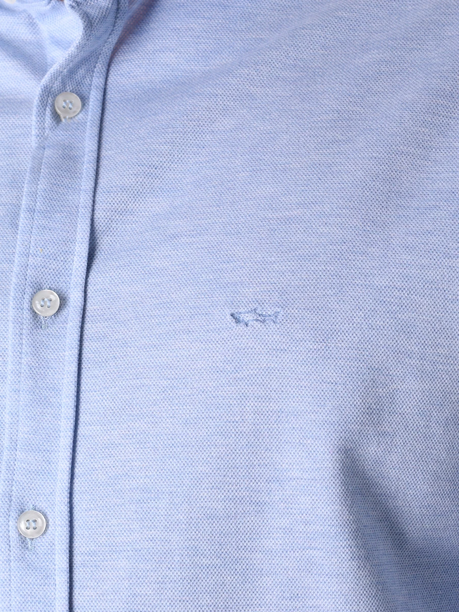 Рубашка Regular Fit хлопковая PAUL & SHARK 12313058/223, размер 54, цвет голубой 12313058/223 - фото 5
