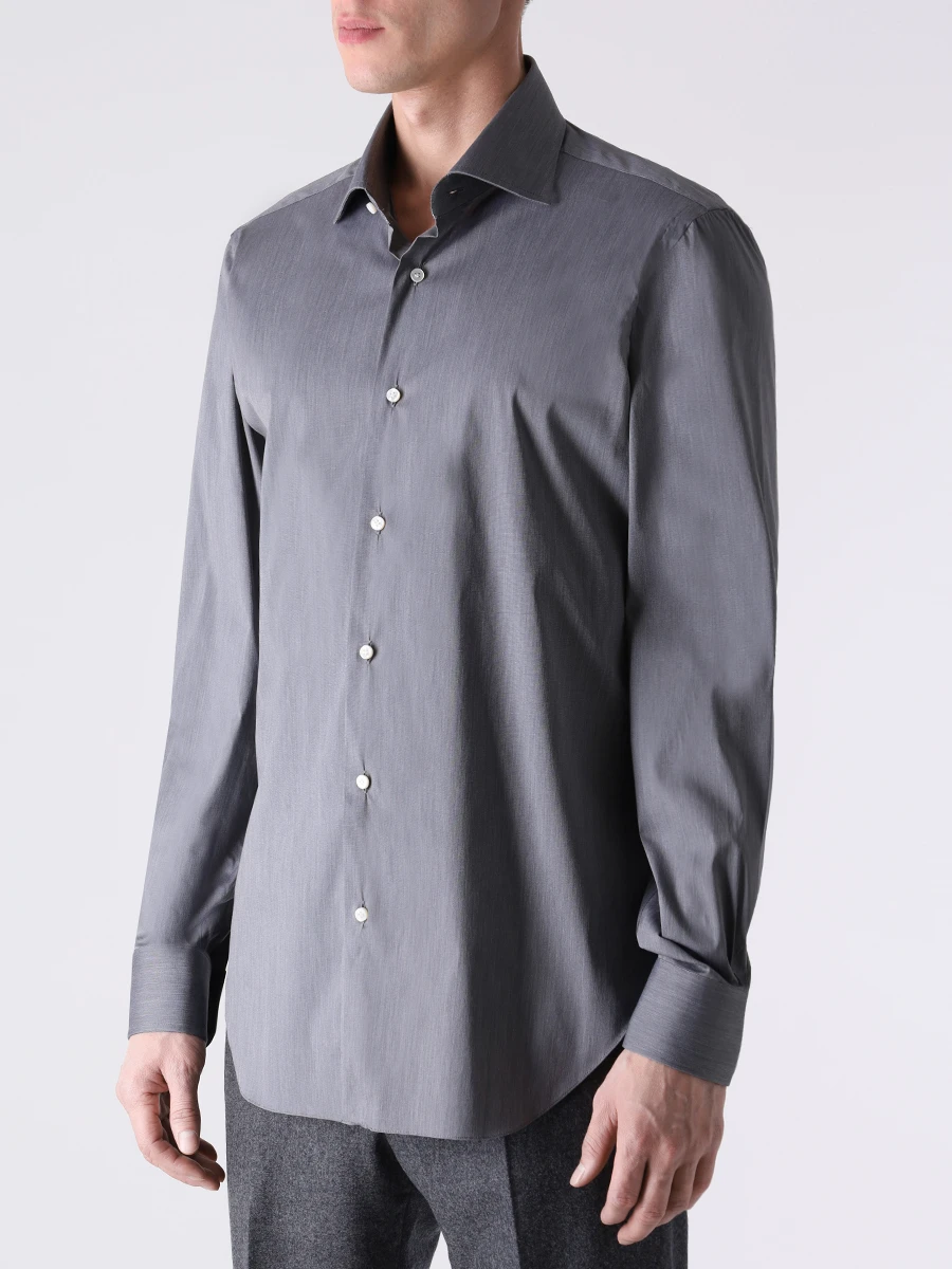 Рубашка Regular Fit хлопковая BARBA D2U54P0130102.U/02, размер 54, цвет серый D2U54P0130102.U/02 - фото 4