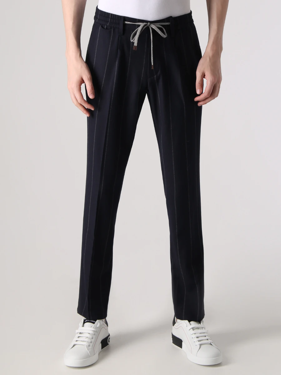 Брюки шерстяные FRADI SF.JOGGER 232WN6095 Полоска  Фото 4