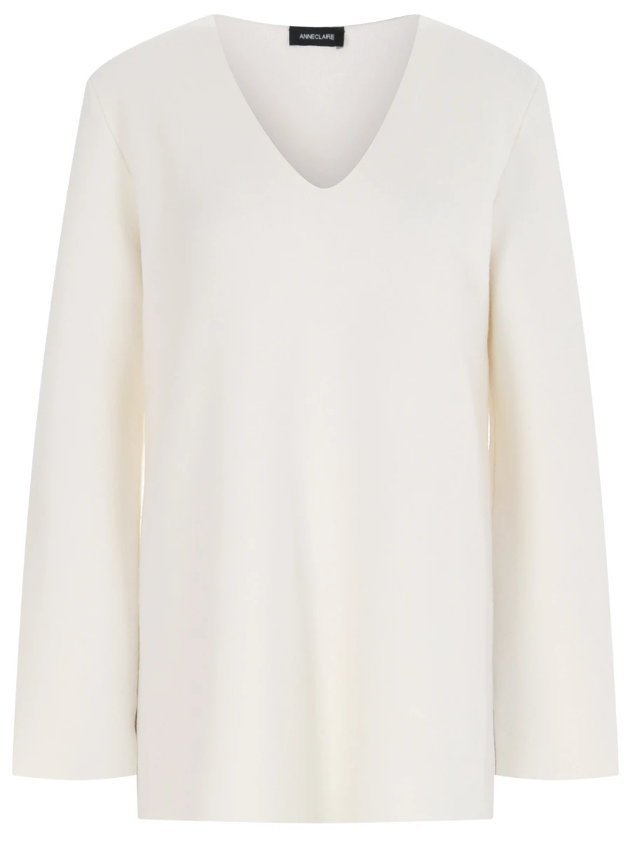 

Пуловер шерстяной, Белый, А1453 201