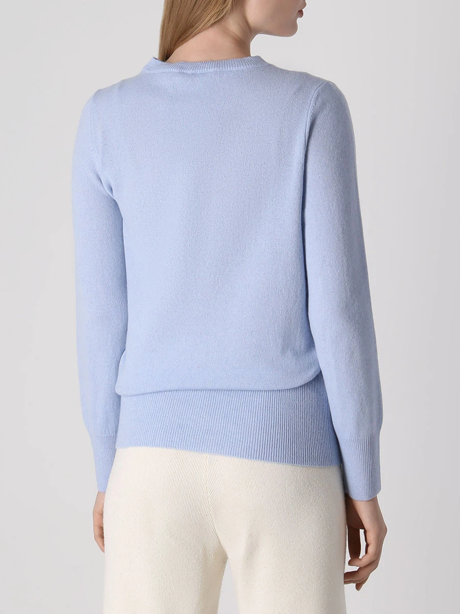 Джемпер шерстяной ANNECLAIRE А1459 684 Голубой  Фото 3