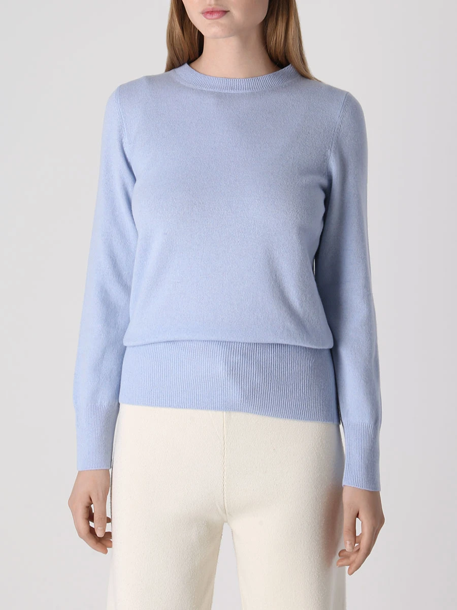 Джемпер шерстяной ANNECLAIRE А1459 684 Голубой  Фото 4