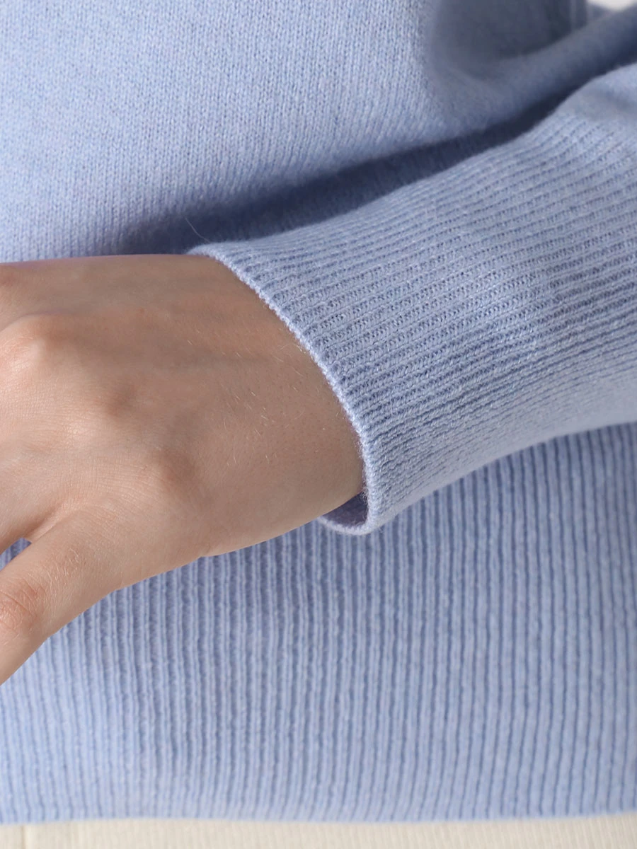 Джемпер шерстяной ANNECLAIRE А1459 684 Голубой  Фото 5