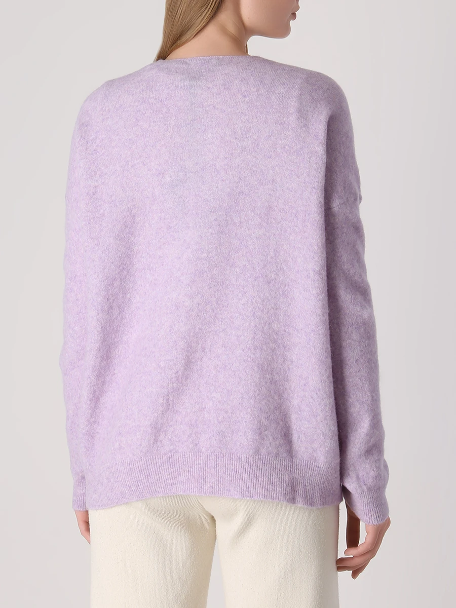 Пуловер однотонный ANNECLAIRE А1410 220 Сиреневый  Фото 3