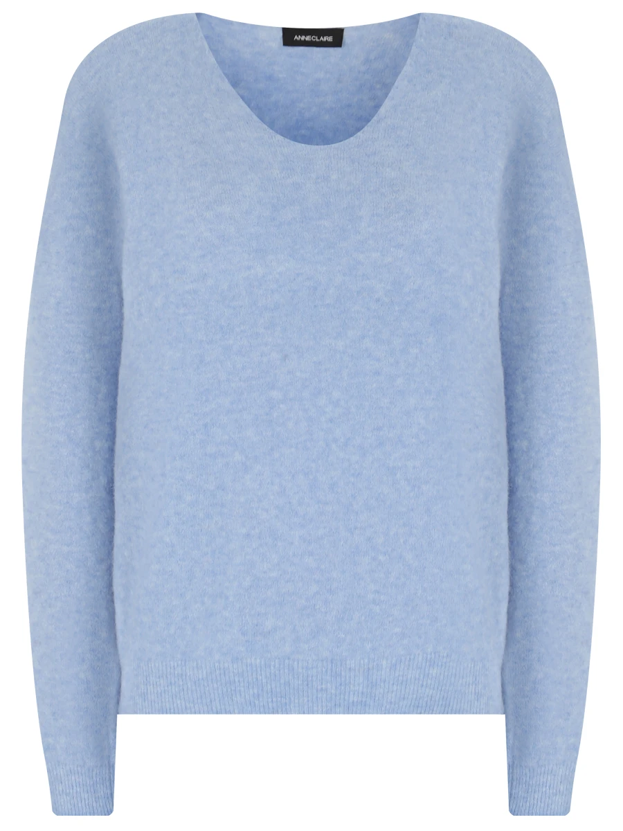 

Пуловер однотонный, Голубой, А1410 005