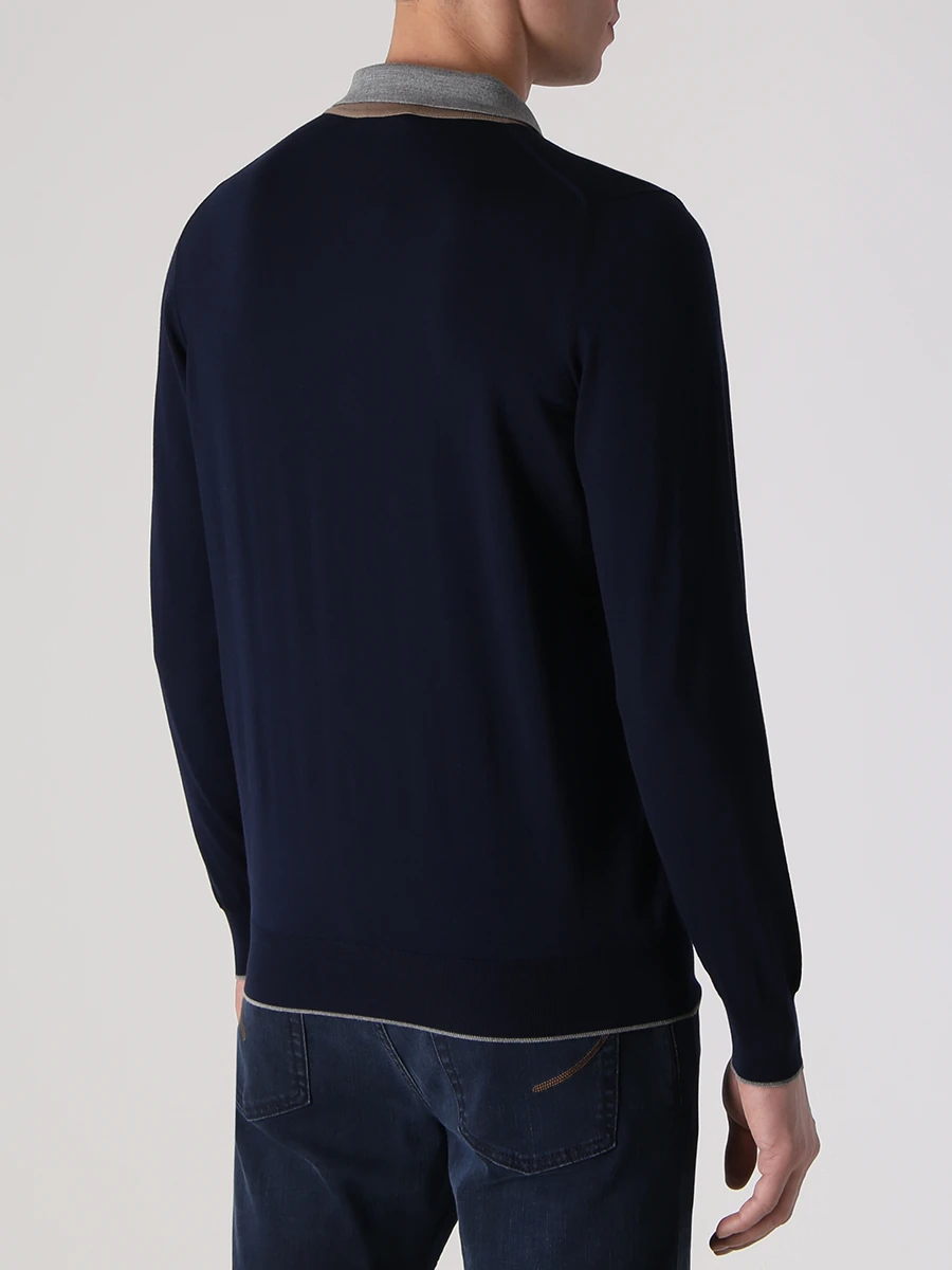 Поло шерстяное SVEVO 1373SA22 V11F Синий  Фото 3