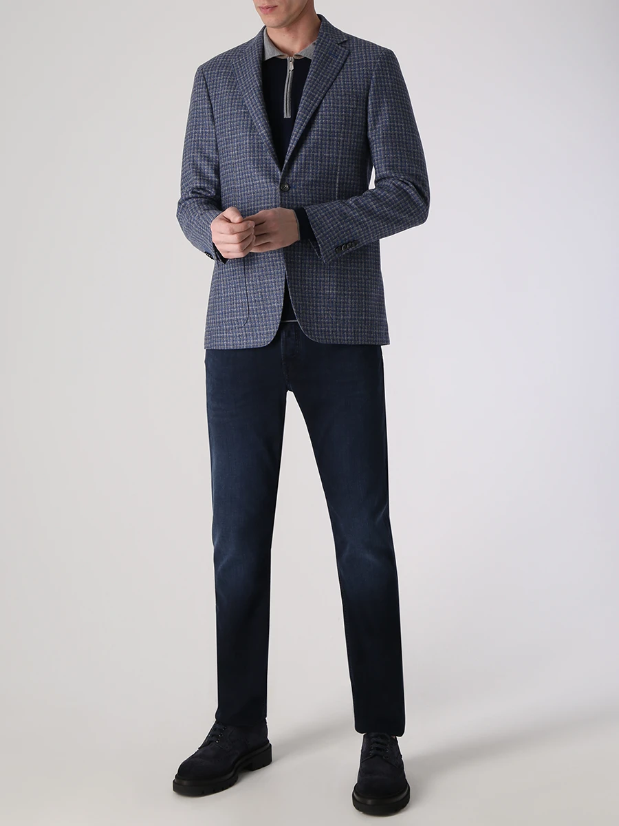 Поло шерстяное SVEVO 1373SA22 V11F Синий  Фото 2