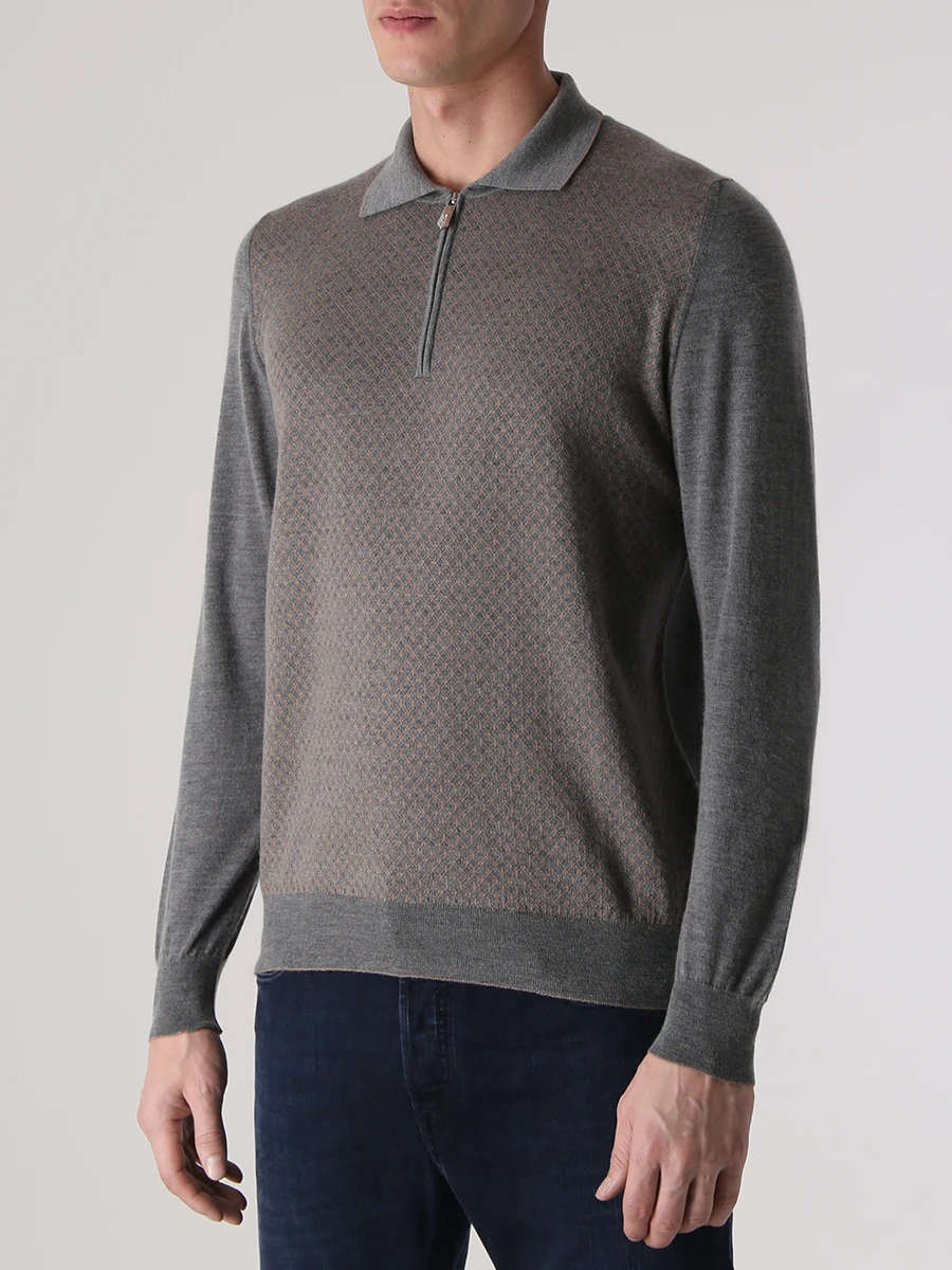 Поло кашемировое SVEVO 06271SA22 V10D Серый  Фото 4