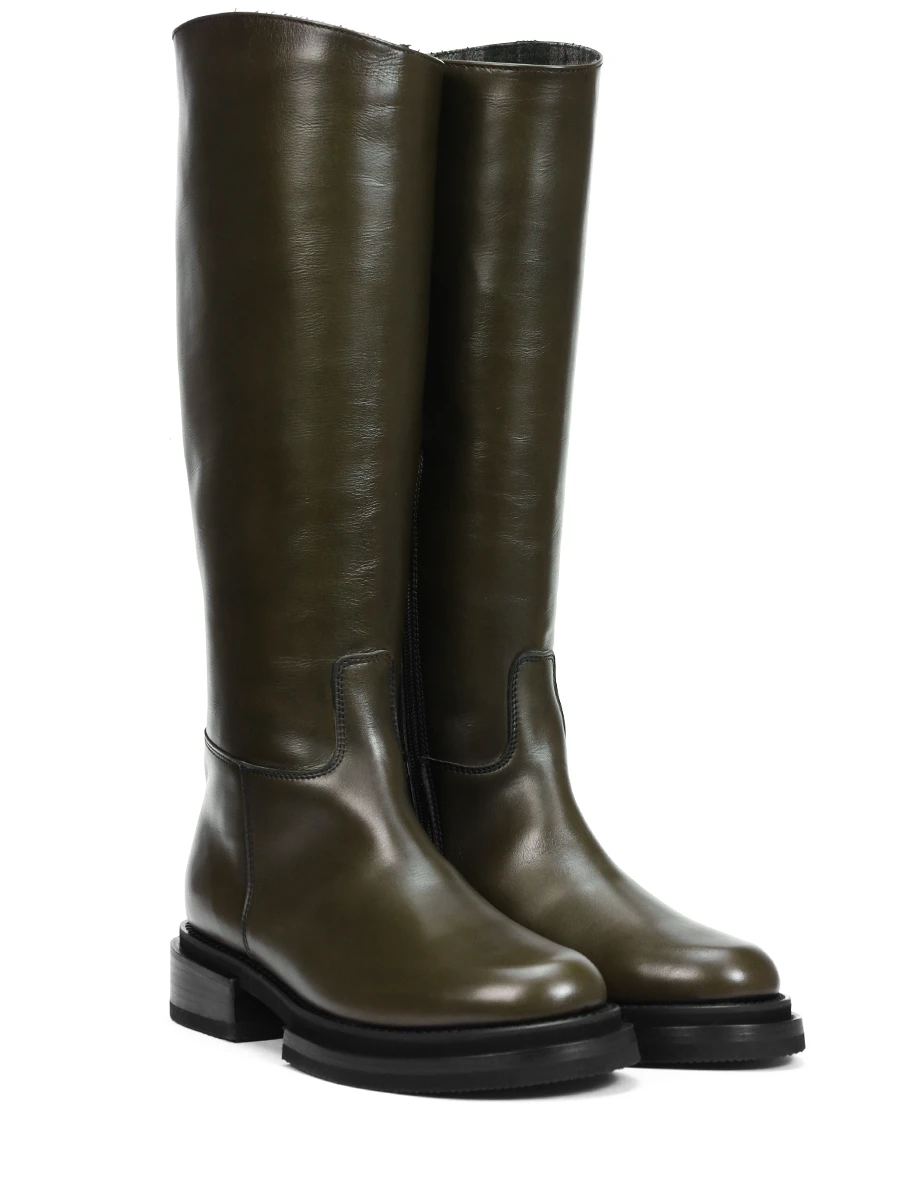 Сапоги кожаные PERTINI 222W31880C3, размер 37, цвет зеленый - фото 2