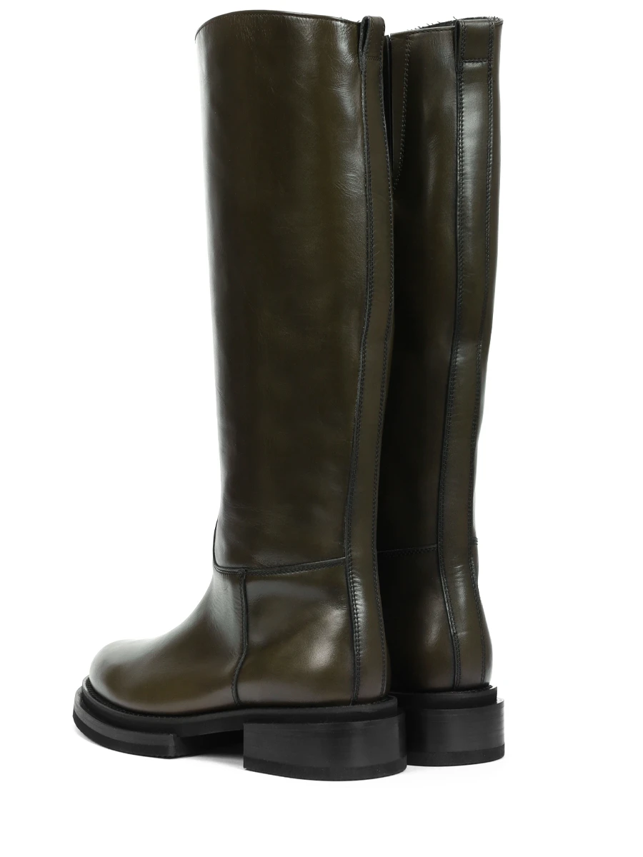 Сапоги кожаные PERTINI 222W31880C3, размер 37, цвет зеленый - фото 4