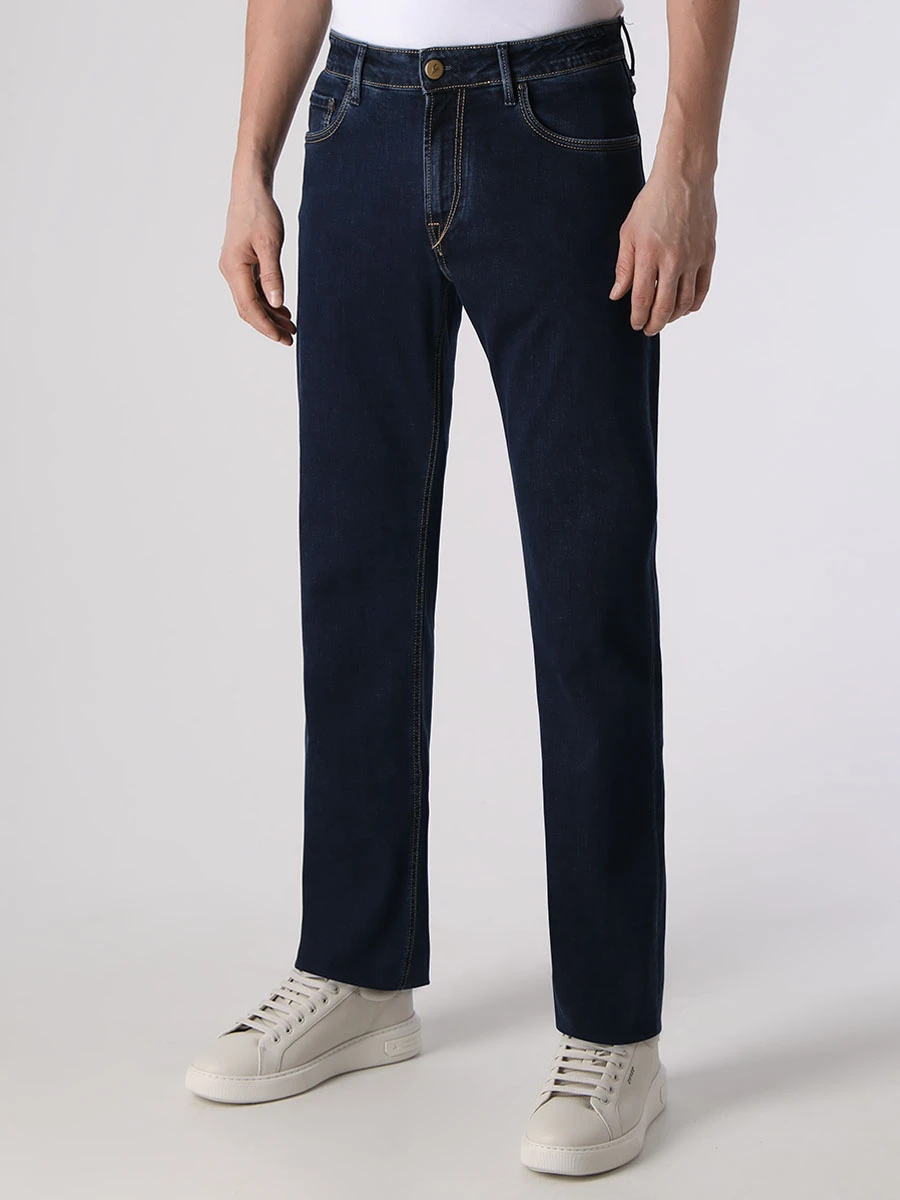 Джинсы Regular Fit хлопковые HANDPICKED RIMINI 02492 Деним  Фото 4