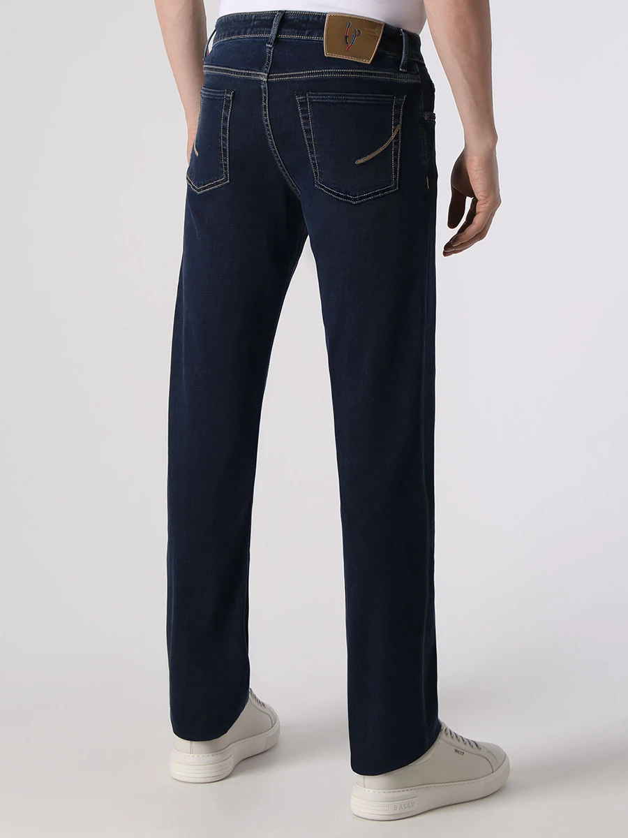 Джинсы Regular Fit хлопковые HANDPICKED RIMINI 02492 Деним  Фото 3