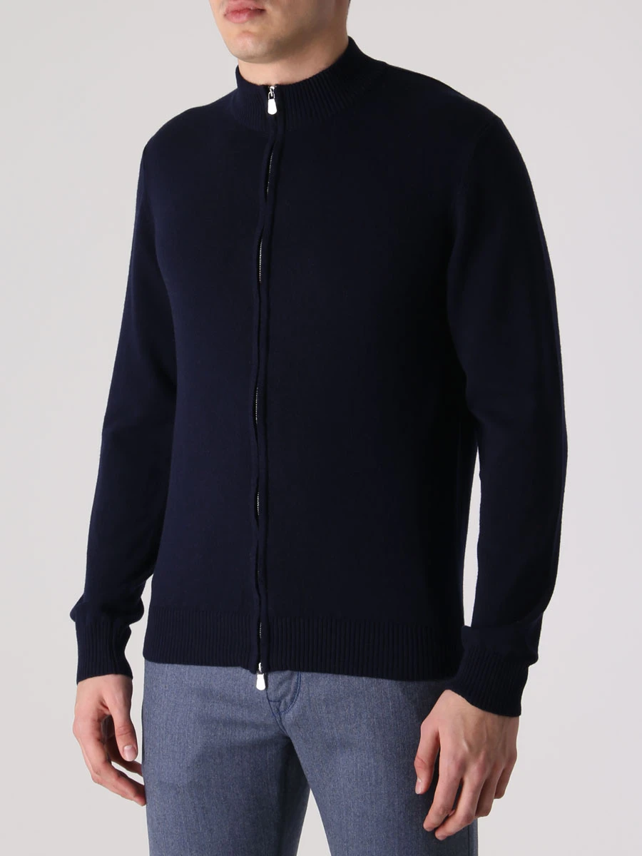 Кардиган шерстяной LUIGI BORRELLI 14KN303-CCK3011/12 Синий  Фото 4