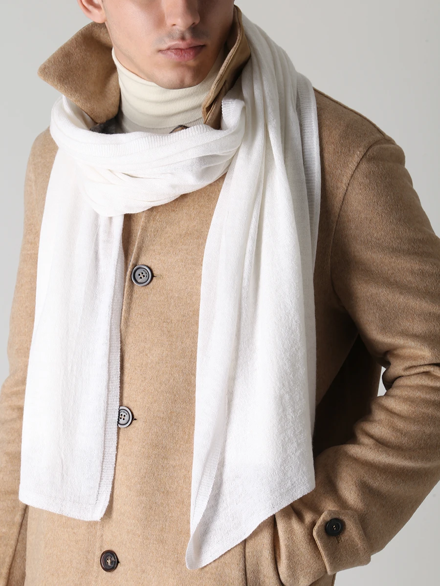 Шарф кашемировый SVEVO 06272SA22 011 Белый  Фото 2