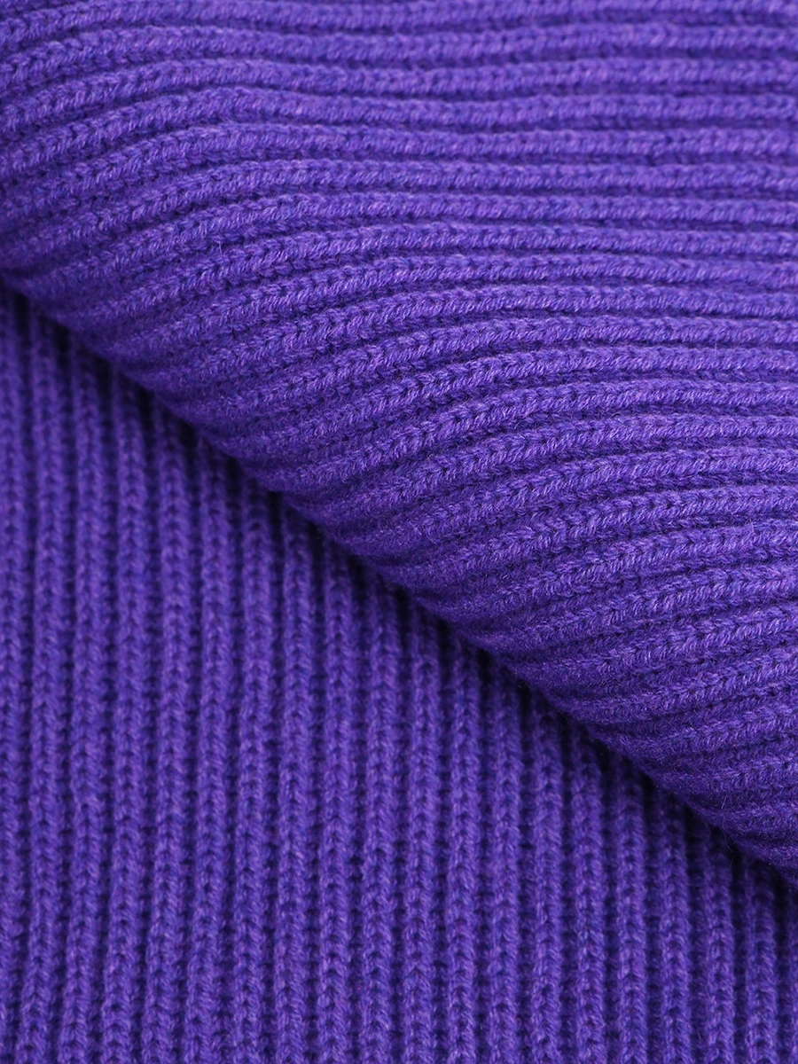 Комплект шапка и шарф шерстяной GRAN  SASSO 23231/12832/740, размер Один размер, цвет фиолетовый 23231/12832/740 - фото 4
