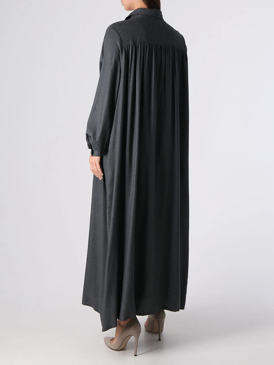 Платье шерстяное RACHELLFABRI Лилу, размер 48, цвет серый - фото 3