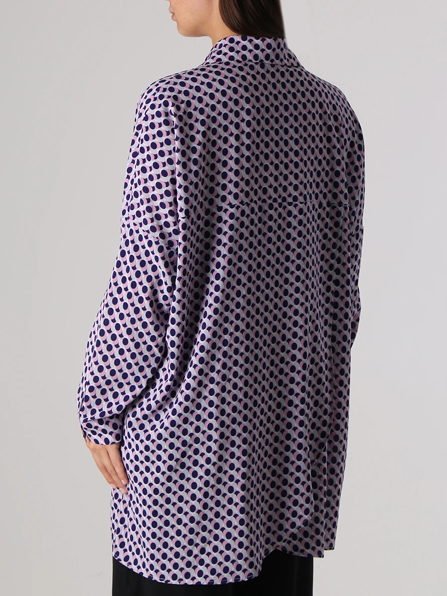 Блуза из вискозы с принтом RACHELLFABRI Парус Бабл гам, размер 46 - фото 3