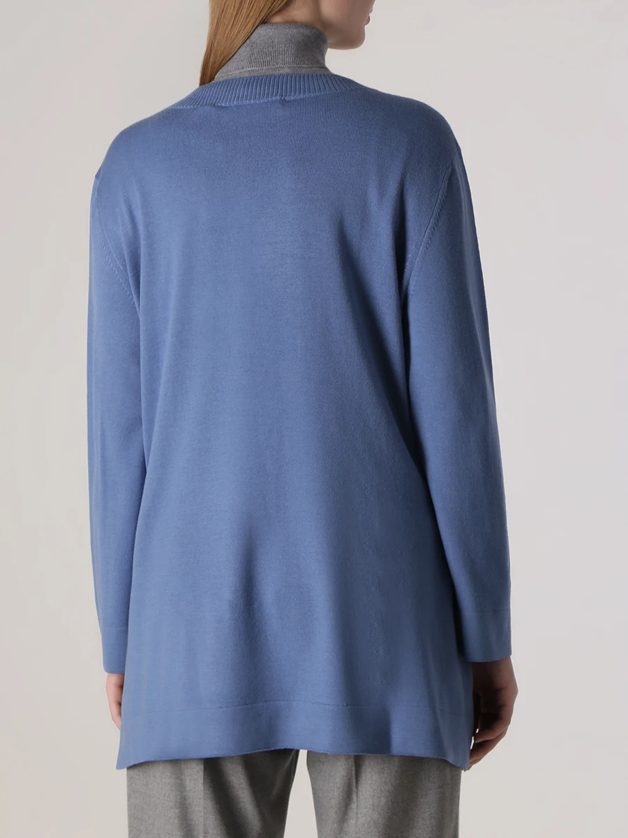 Пуловер шерстяной GRAN  SASSO 57273/14274/527, размер 50, цвет голубой 57273/14274/527 - фото 3