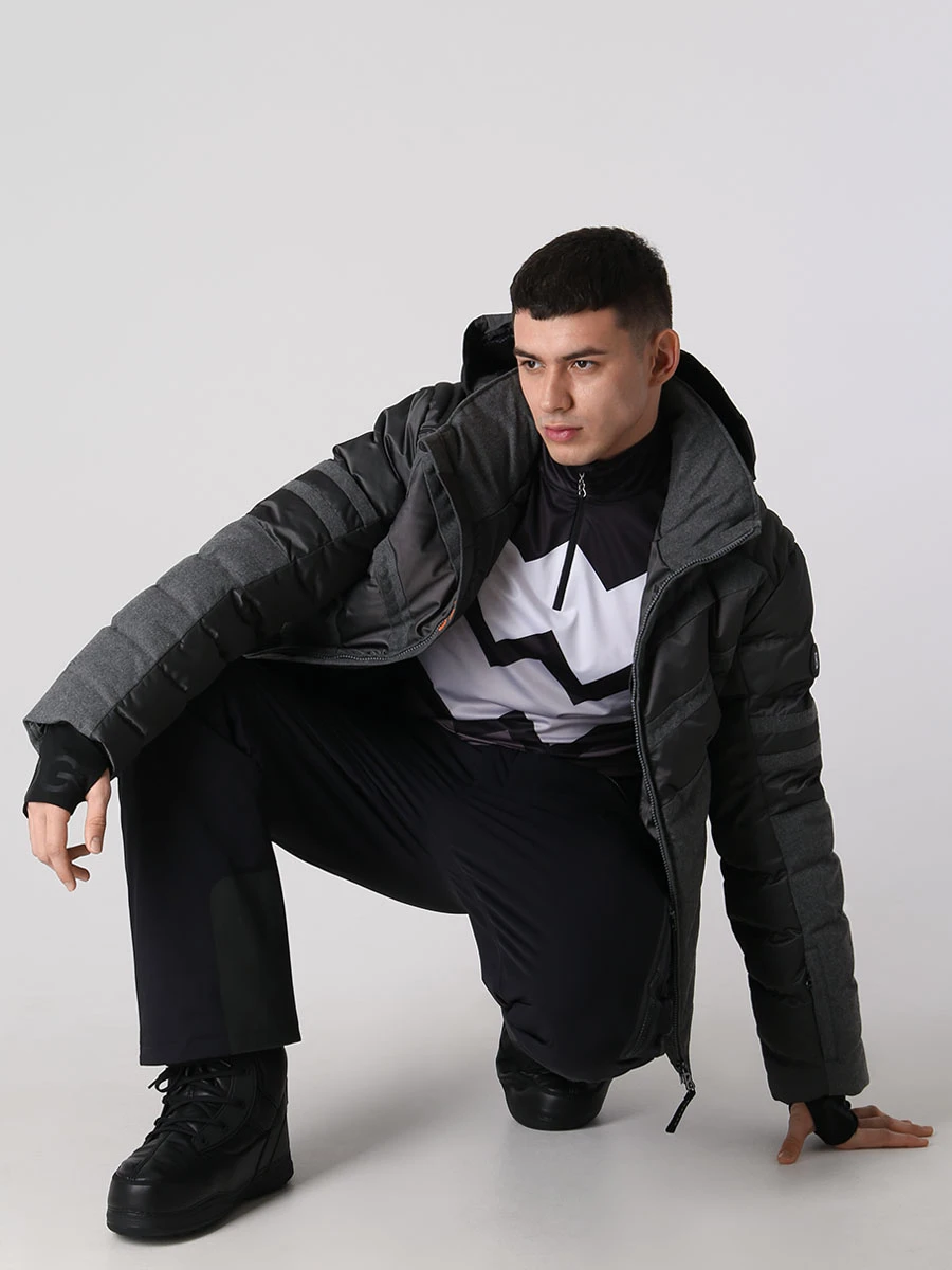 Пуховик стеганый BOGNER 31427018/021 Серый  Фото 2