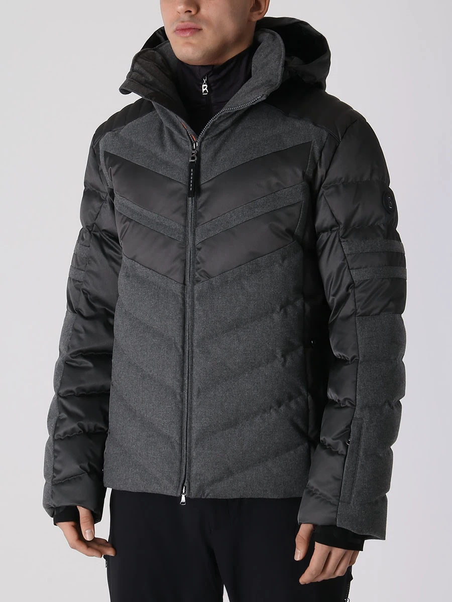 Пуховик стеганый BOGNER 31427018/021 Серый  Фото 4