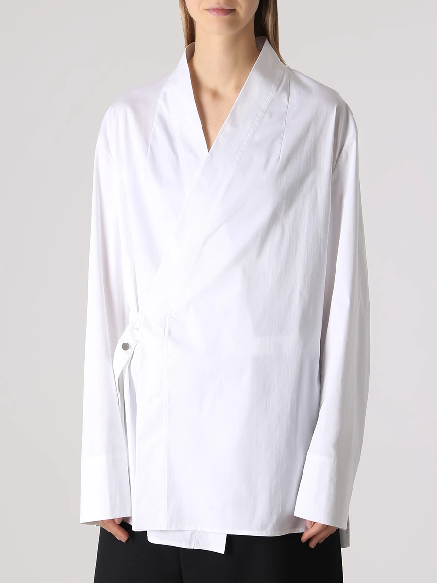 Рубашка хлопковая IANIS CHAMALIDY UB157-1235-422, размер 44, цвет белый - фото 4