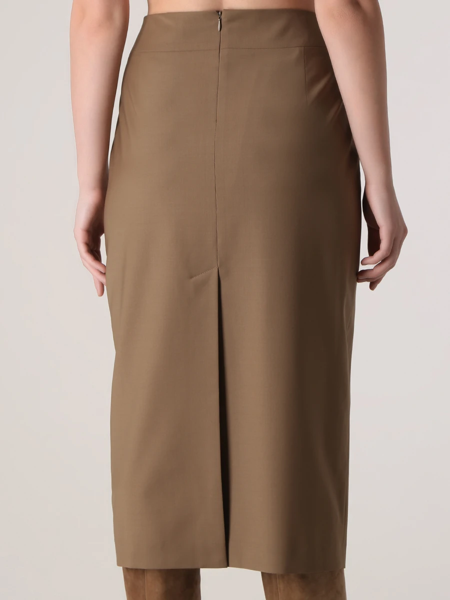 

Юбка-карандаш, Коричневый, A-FW22-4089-1 Песочный