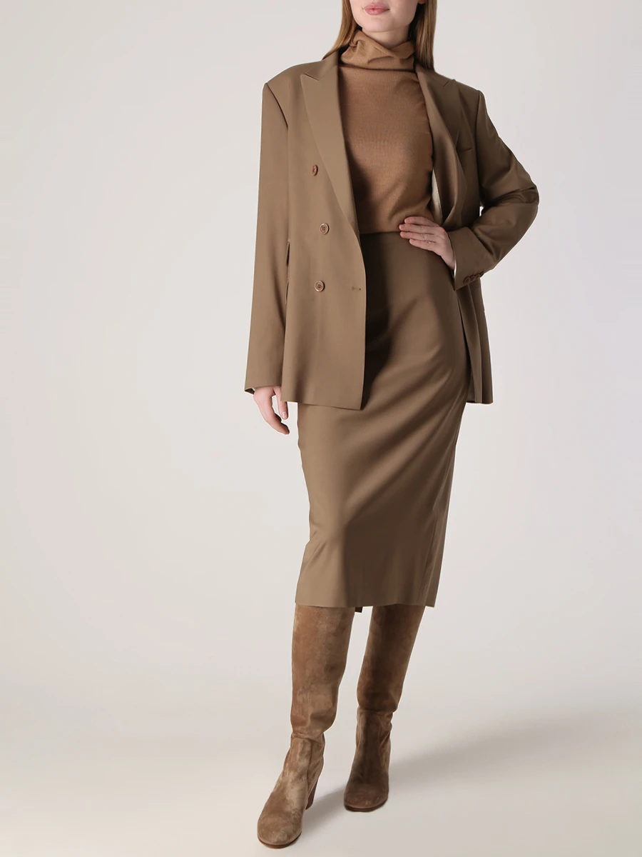 Водолазка шерстяная VICTORIA ANDREYANOVA A-FW22-1238-2 Бежевый  Фото 2