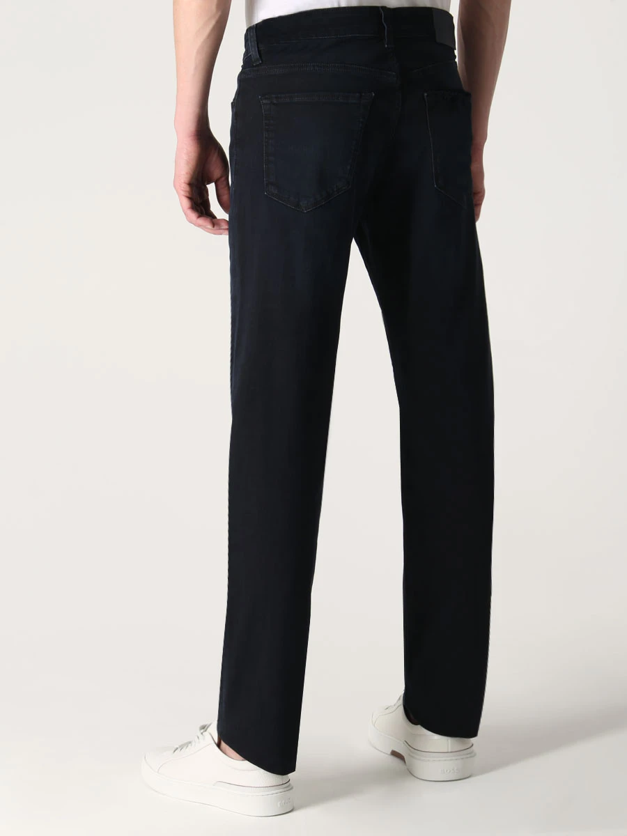 Джинсы Regular Fit хлопковые BOSS 50480727/403 Деним  Фото 3