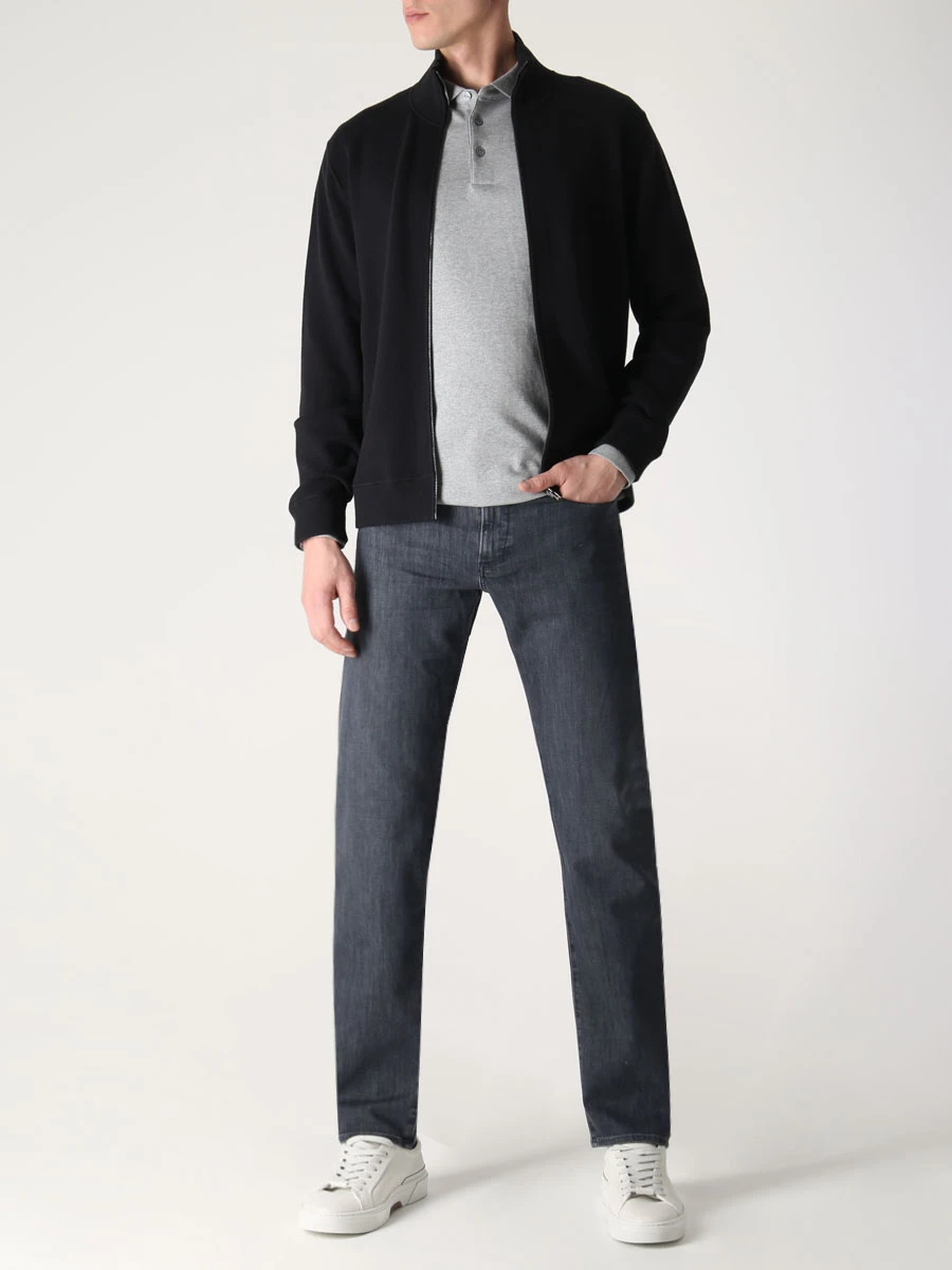 

Поло хлопковое, Серый, 50468392/041