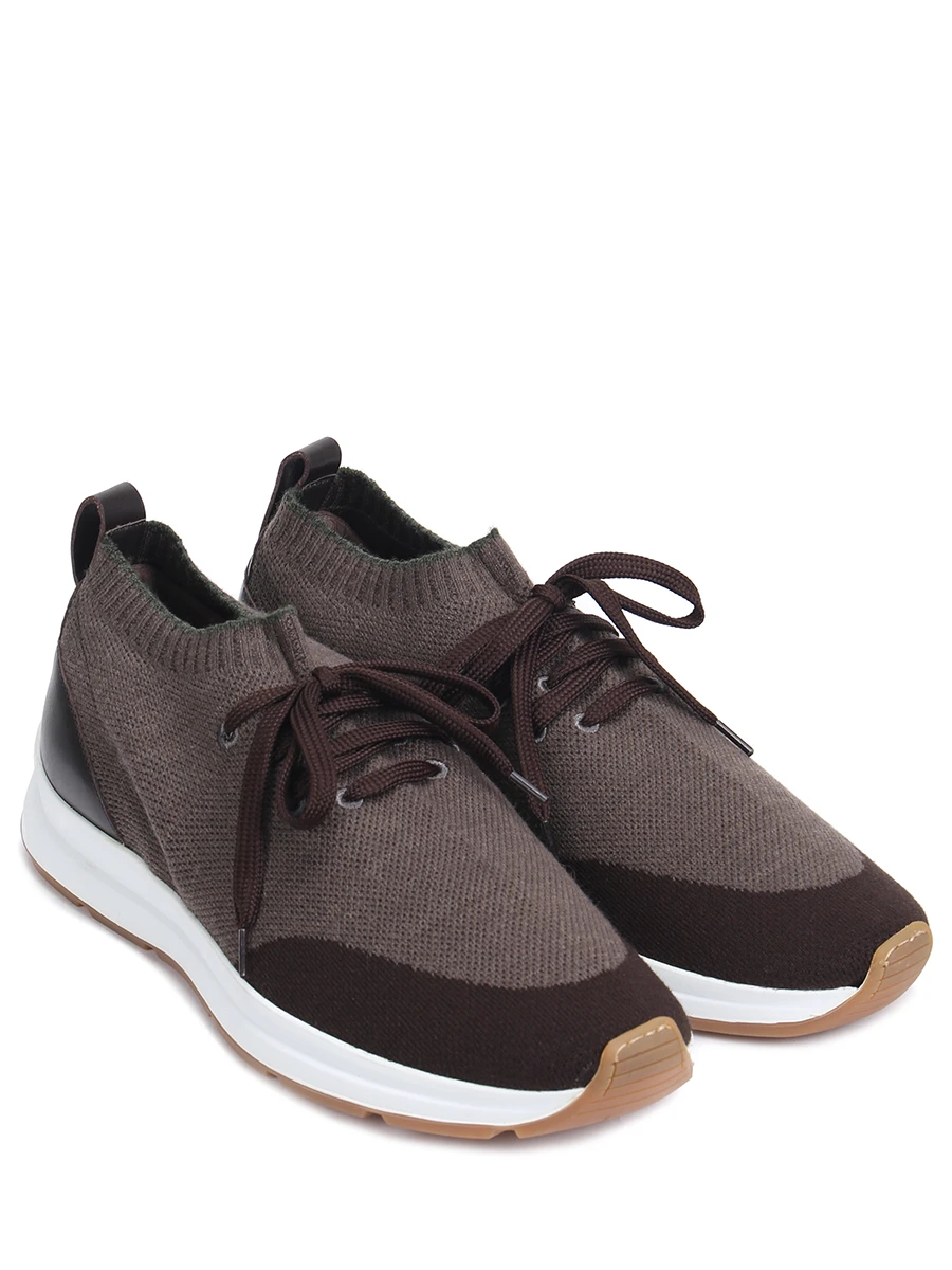 Кроссовки текстильные ALDO BRUE` ABS68P-81SF Коричневый  Фото 2
