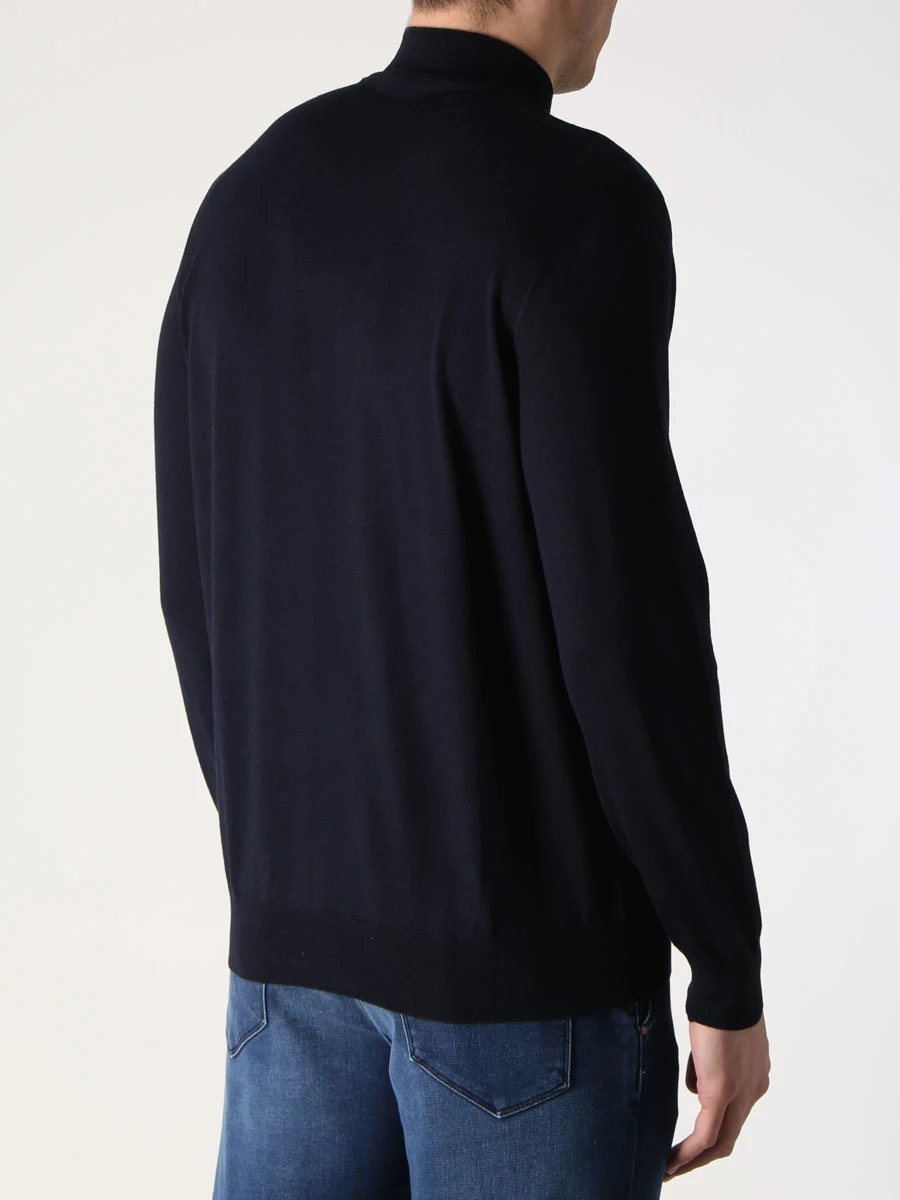 Водолазка шерстяная с принтом BERTOLO LUXURY MENSWEAR 902157/002011 5203 Принт  Фото 3