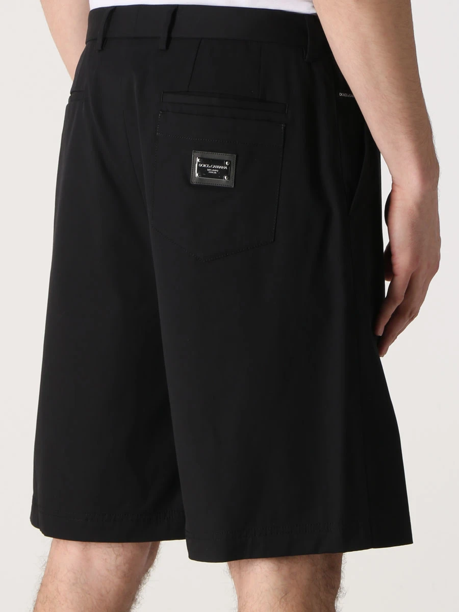 Шорты хлопковые DOLCE & GABBANA GVC4HT FUFMJ N0000 Черный  Фото 3