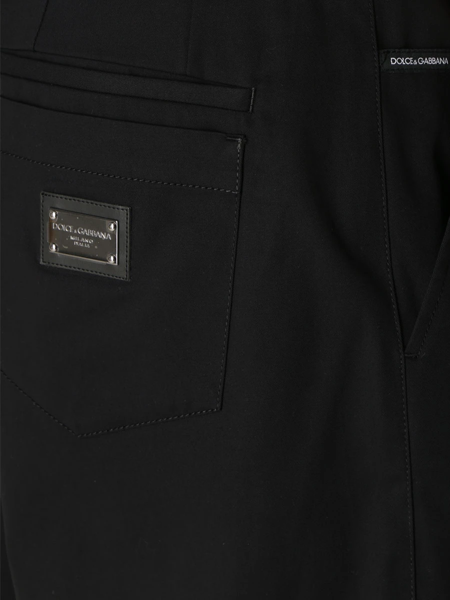 Шорты хлопковые DOLCE & GABBANA GVC4HT FUFMJ N0000 Черный  Фото 5