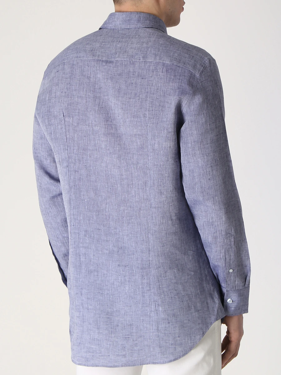 Рубашка Regular Fit льняная ETRO U1K526/6102/202 Светло- Синий  Фото 3