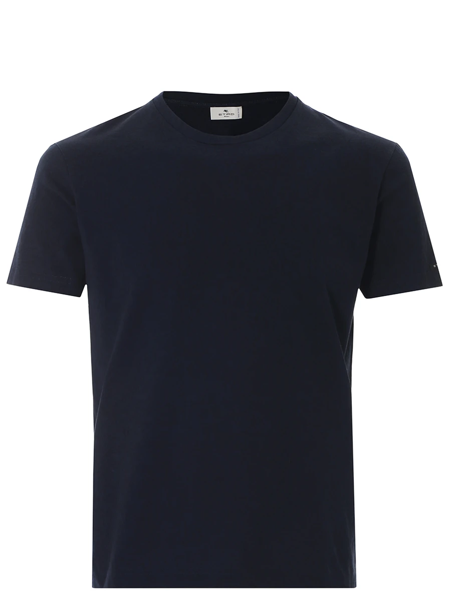 Футболка хлопковая ETRO U1Y020/9454/200 Темно- Синий 