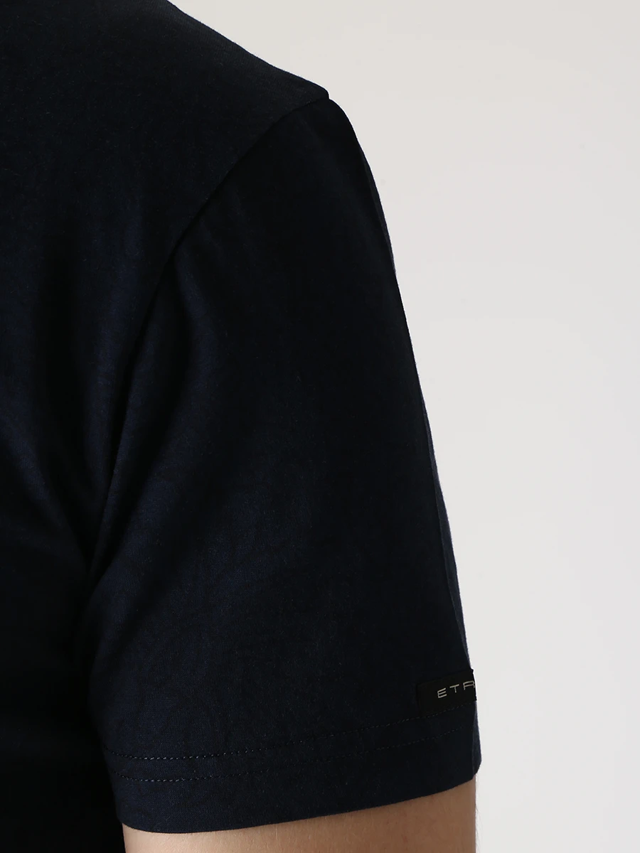 Футболка хлопковая ETRO U1Y020/9454/200 Темно- Синий  Фото 5