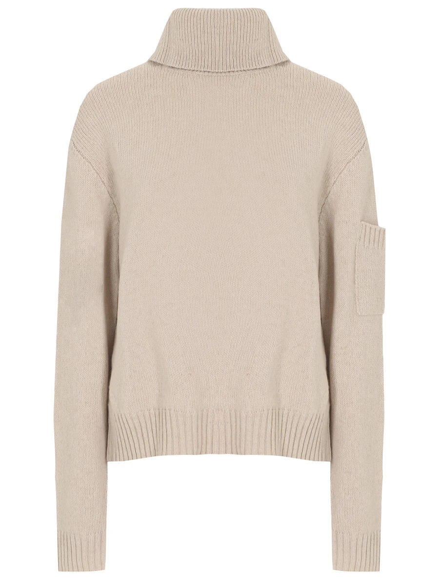 Свитер шерстяной JIL SANDER J40GP0055 J14526 280 Бежевый 
