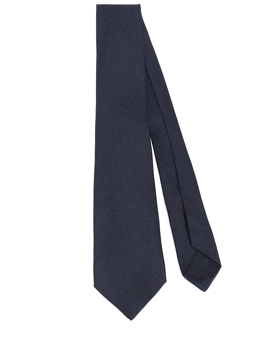 Галстук шелковый KITON UCRVKPC03H7501007 Темно Синий  Фото 2