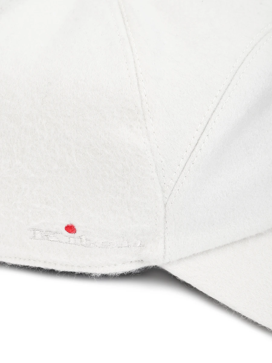 Бейсболка кашемировая KITON UCAPP06X0220B02002 Белый  Фото 3