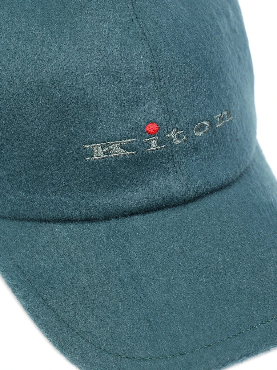 Бейсболка кашемировая KITON UCAPP06X0229B04007 Зеленый  Фото 3