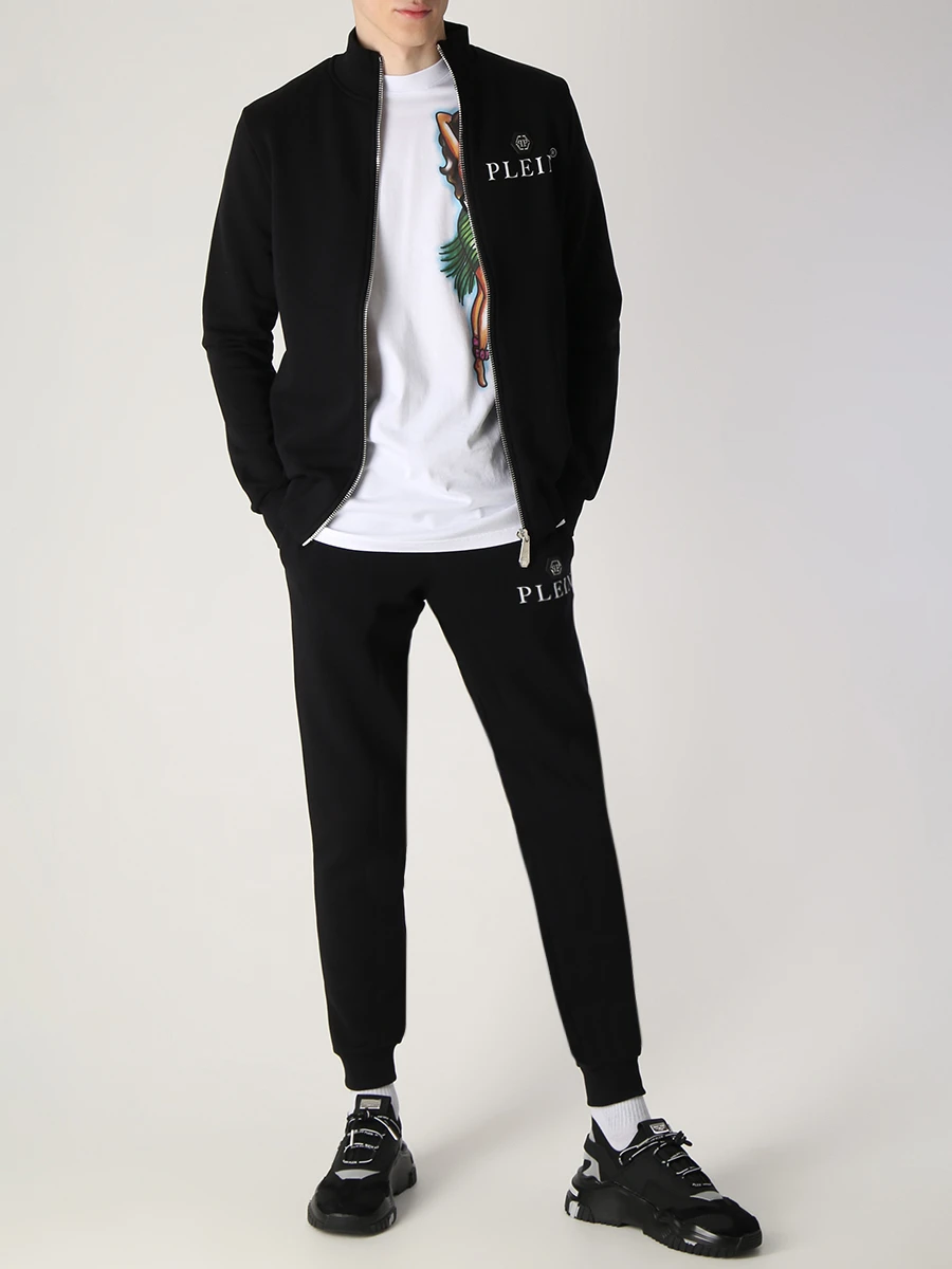 Футболка хлопковая с принтом PHILIPP PLEIN MTK6111/01 Белый  Фото 2