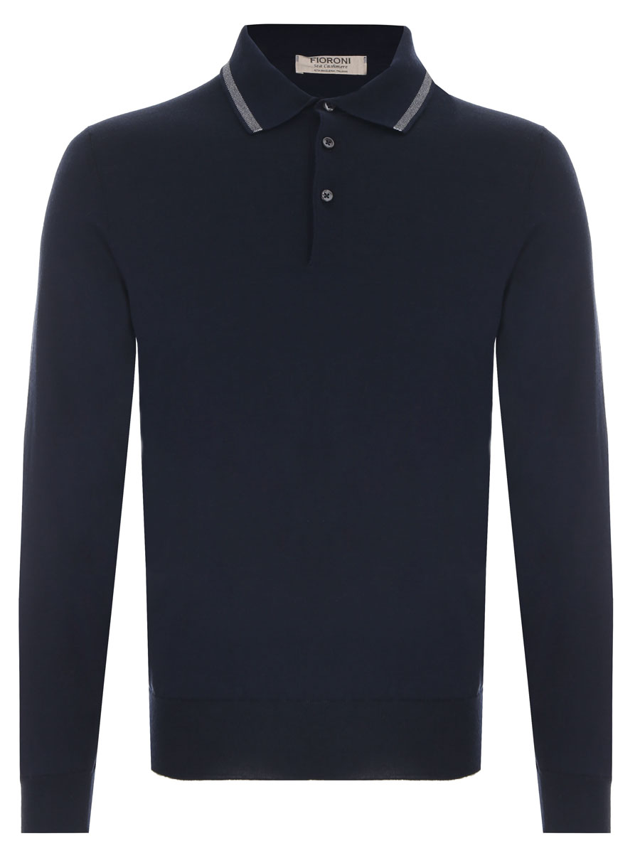 Поло из хлопка и кашемира FIORONI CASHMERE