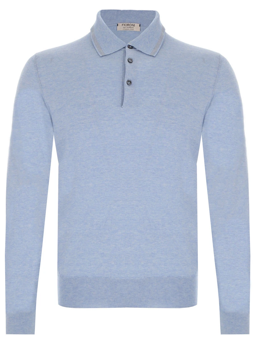 Поло из хлопка и кашемира Fioroni Cashmere
