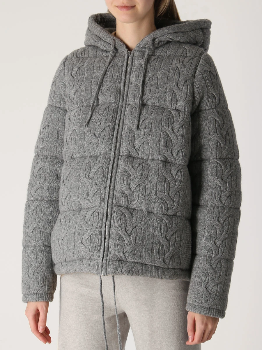 Куртка кашемировая MIR CASHMERE cwi22-019 Серый  Фото 4