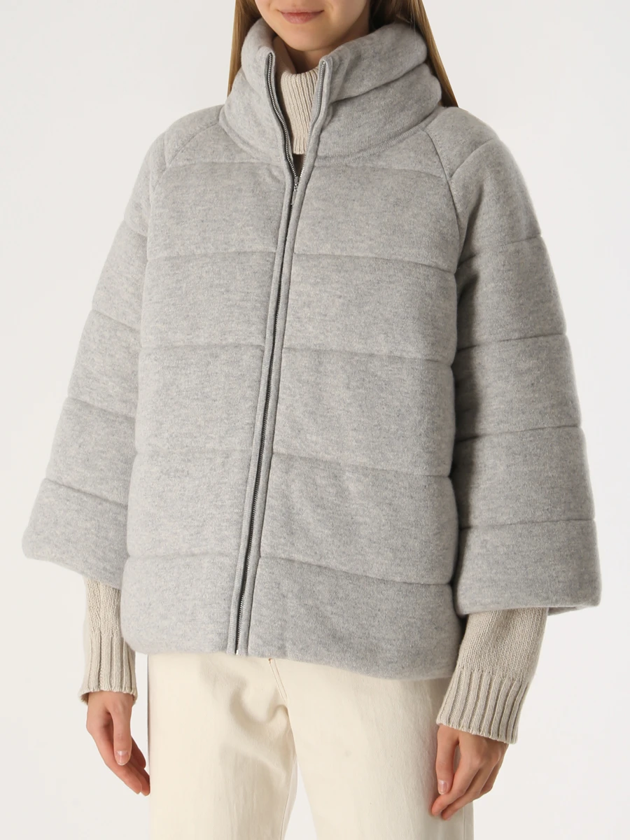 Куртка кашемировая MIR CASHMERE cwi20-016 Дымчато- Серый  Фото 4