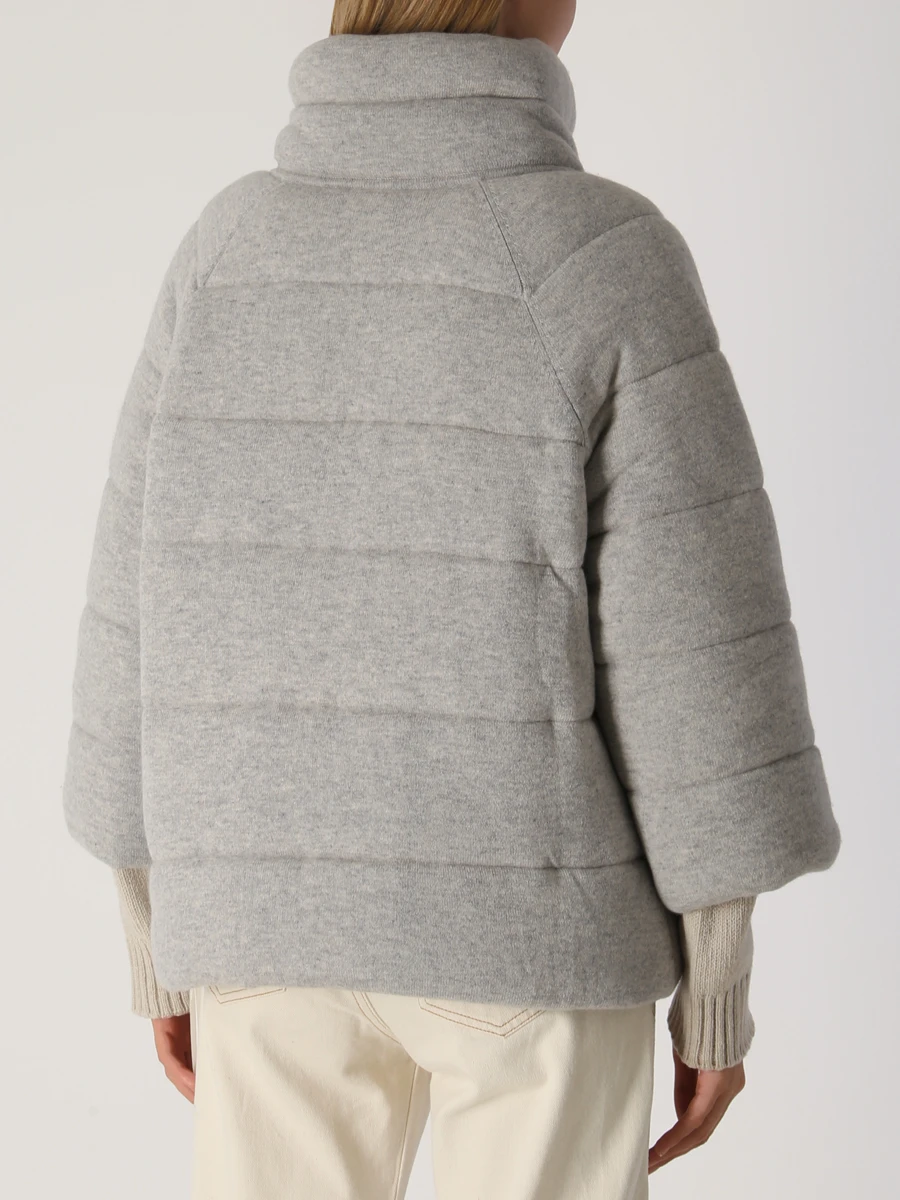 Куртка кашемировая MIR CASHMERE cwi20-016 Дымчато- Серый  Фото 3